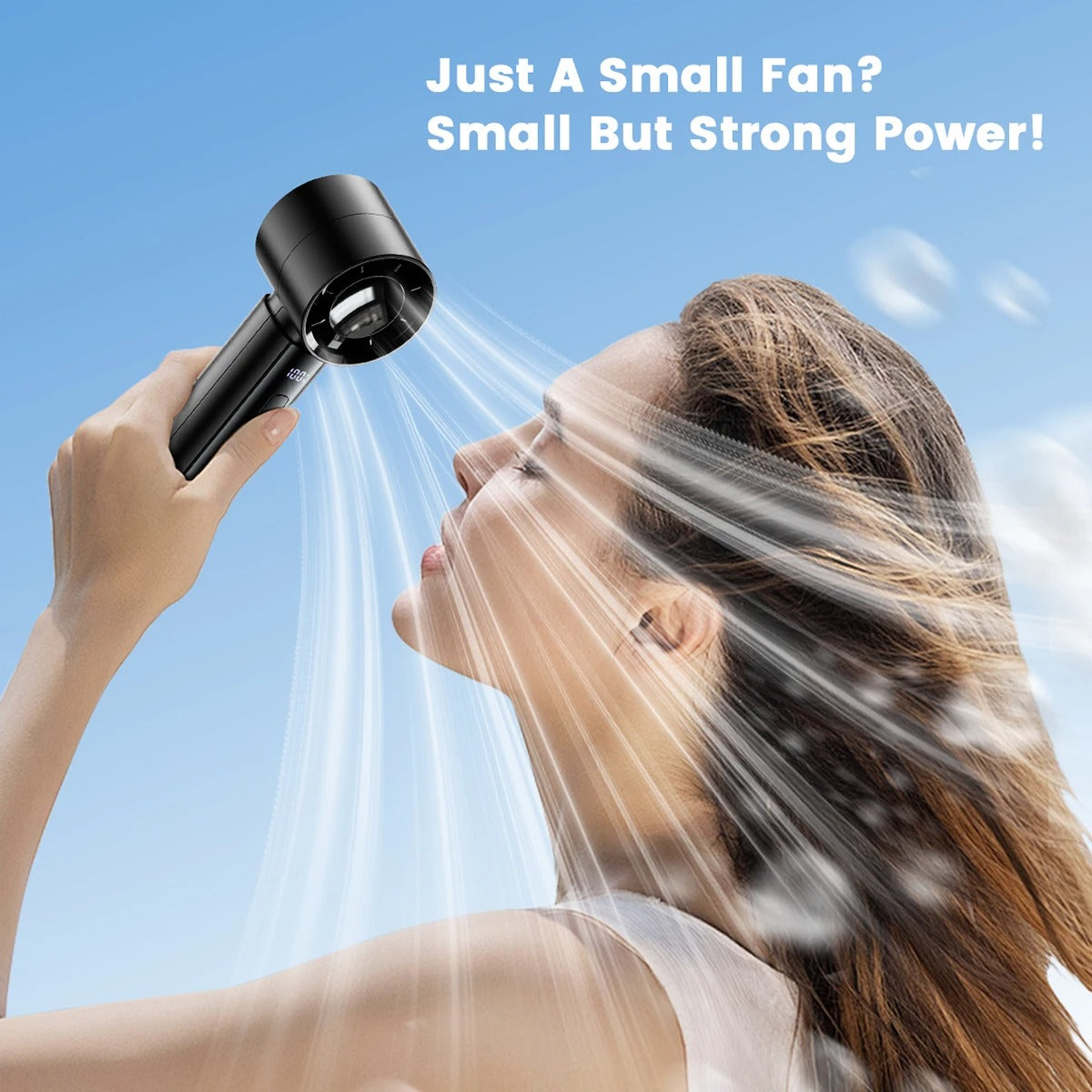 3-in-1 Mini ventilador con pantalla digital