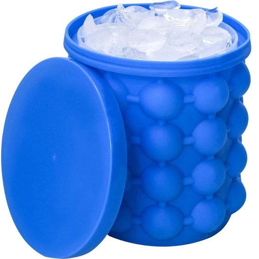 2 en 1 Molde de Silicona | Capacidad para 120 Cubitos de Hielo