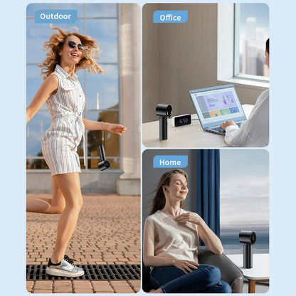 3-in-1 Mini ventilador con pantalla digital